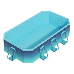 Faltbarer Swimmingpool mit Rutsche – langlebige Konstruktion und Reparaturflicken für Wasserspaß im Hinterhof