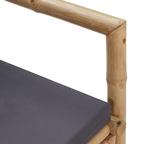 vidaXL 2X Gartenstuhl mit Kissen Gartensessel Gartenmöbel Stuhl Sessel Stühle Balkonstuhl Gartenstühle Terrassenstuhl Terrasse Bambus – Bild 9