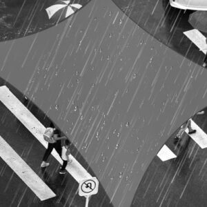 Shade&Beyond Sonnensegel 4x5m Rechteckig Wasserdicht, 95% UV-Schutz PES Polyester inkl Befestigungsseile für Garten Terrasse Balkon, Grau Anthrazit