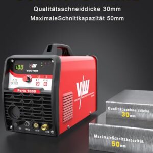 Alternative view of VECTOR WELDING Plasmaschneider 100 A SET - Pilotzündung - Plasma Cutter - 100 Ampere Stromstärke & 45mm Schnittstärke - 400v | Inkl. Plasmabrenner und Plasma Düsen SET