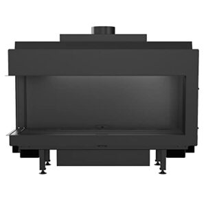 Kratki LEO/L/100/G20 Gaskamin-Einsatz Leo 100 zum Einbau, linksseitige Verglasung, Brennstoff: Erdgas (NG), Stahl, Nennwärmeleistung: 9 kW, EEI 94,4, automatische Steuerung und Fernbedienung