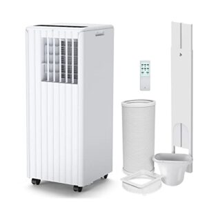 Mobiles Klimagerät 9000 BTU, Portable Klimaanlage mit Abluftschlauch, 3-in-1 Klimaanlage Ventilator Luftentfeuchter, Mobile Klimaanlage,Timer & Fensterkit für Schlafzimmer Büro Wohnung