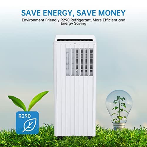Mobiles Klimagerät 9000 BTU, Portable Klimaanlage mit Abluftschlauch, 3-in-1 Klimaanlage Ventilator Luftentfeuchter, Mobile Klimaanlage,Timer & Fensterkit für Schlafzimmer Büro Wohnung – Bild 5