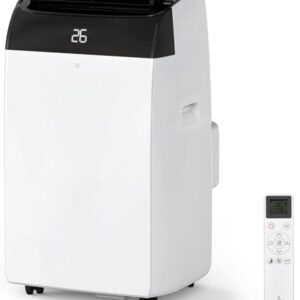 Mobile Klimaanlage 10000 BTU – Tragbare Klimaanlage/Mobiles Klimagerät mit effizienter Kühlung, leise, Luftentfeuchter & Ventilator, einfache Installation, energieeffizient