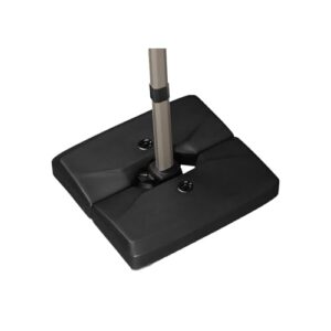 PURPLE LEAF Sonnenschirmständer HLRB90 Schirmgewicht Befüllbar bis 90 kg Wasser oder Sand HDPE Ampelschirmständer Gewicht für Sonnenschirm Ampelschirm, Schwarz