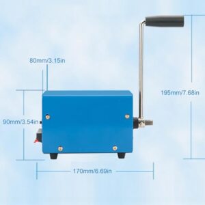 Alternative view of Kurbelstromerzeuger - 20W Manueller Stromerzeuger | Unfall Manuelle 2000rpm Handkurbel, Station für Haushalt und Outdoor
