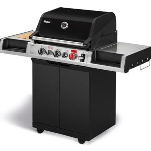 Enders® Gasgrill UNIQ 3 IK CRUSTER®, 3-Edelstahlbrenner, mehrstufige Drehregler, 800 °C TURBO ZONE™, SWITCH GRID™, HEAT RANGE™, SIMPLE CLEAN™, doppelwandige Garhaube, GN ½ Container #8700