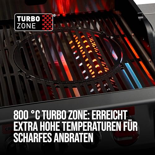 Enders® Gasgrill UNIQ 3 IK CRUSTER®, 3-Edelstahlbrenner, mehrstufige Drehregler, 800 °C TURBO ZONE™, SWITCH GRID™, HEAT RANGE™, SIMPLE CLEAN™, doppelwandige Garhaube, GN ½ Container #8700 – Bild 4
