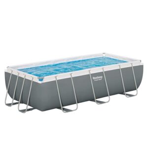 Bestway® Power Steel™ Solo Pool ohne Zubehör 404 x 201 x 100 cm, grau, eckig