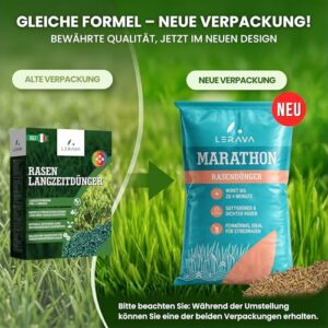 Alternative view of LERAVA® Rasenlangzeitdünger Marathon (900 m²) – Frühjahrsdünger Rasen mit Langzeitwirkung – NPK-Dünger für dichten, vitalen Rasen – Kontrollierte Nährstoffabgabe bis zu 3 Monate