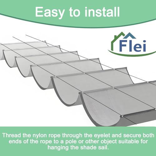 Einziehbar Welle Sonnensegel 160x350cm(BxL) Verstellbar Schattenabdeckung Sonnenschutz Wasserdicht Outdoor Pergola UV-beständig Markise Anwendbar auf Terrasse Garten Hellgrau – Bild 6