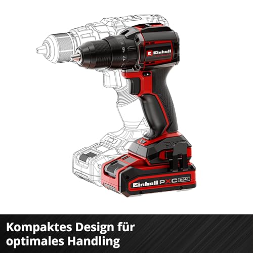 Einhell Professional Akku-Schlagbohrschrauber TP-CD 18/50-C Li-i BL - Solo Power X-Change (18 V, Brushless, 50 Nm, Anti-Kickback, 13 mm Bohrfutter, 2-Gang, ohne Akku) – Bild 7