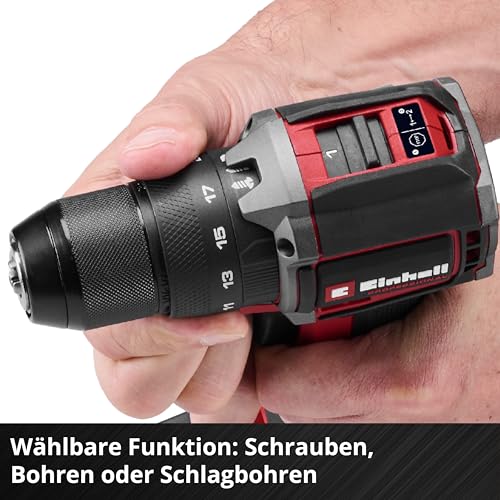 Einhell Professional Akku-Schlagbohrschrauber TP-CD 18/50-C Li-i BL - Solo Power X-Change (18 V, Brushless, 50 Nm, Anti-Kickback, 13 mm Bohrfutter, 2-Gang, ohne Akku) – Bild 9