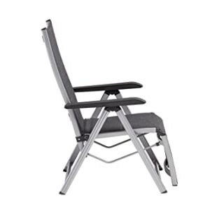 Alternative view of Kettler BasicPlus Padded Relaxsessel, Silber/anthrazit, Alu/Textilene, 0301216-9000, verstellbare Rückenlehne