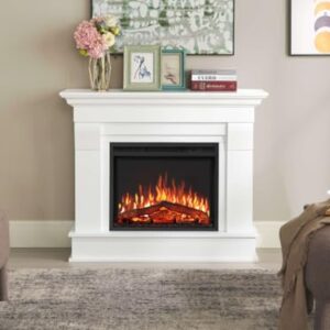 Alternative view of ArtiFlame Elektrokamin Albion AF24, Elektrischer Standkamin mit Heizung 1800 W, realistischer 3D-Flammeneffekt, LED-Beleuchtung, Fernbedienung, Timer, Thermostat, Knistereffekt, MDF (Weiß)