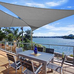 Alternative view of WOLTU Sonnensegel Rechteck 5x7m Grau wasserabweisend Sonnenschutz Polyester Windschutz mit UV Schutz für Garten Terrasse Camping