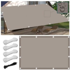 Sonnensegel Nach Maß mit ösen 2x3M Segeltuch mit ösen im Viele Größe und Farben, Schattierungsnetz inkl Befestigungsseile, UV-Schutz, Wetterfest für Garten Terrasse Balkon