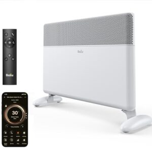 Ballu Infrarotheizung Standgerät/Wandmontage 1500W Elektroheizung mit Thermostat, WIFI & App, Leiser Konvektor Heizung Elektrisch mit Frostwächter & Überhitzungsschutz für Innenräume(weiß)