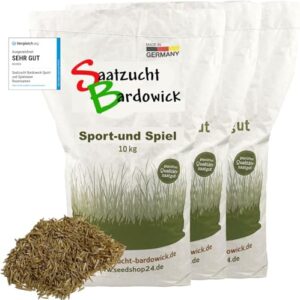 Rasen Sport und Spiel Grassamen Rasensamen Rasensaat Gras 30kg - Qualität zum fairen Preis!