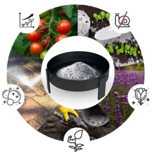 Alternative view of Berdsen Feuerschale 80 cm Feuerstelle Outdoor Feuerkorb Garten Rostfrei Stahl Pulverbeschichtet Schwarz