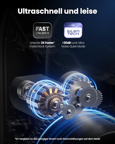 SwitchBot WiFi Smart Lock Ultra mit Keypad Vision Pro – 3D-Gesichts- & Venen-Erkennung, kontaktlose Entsperrung, passend für Europrofil-Zylinder, kompatibel mit Matter, Alexa, Google und IFTTT – Bild 6