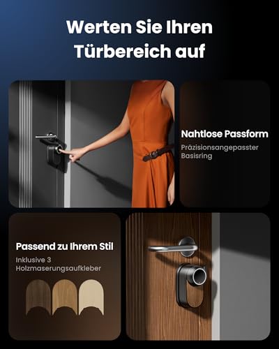 SwitchBot WiFi Smart Lock Ultra mit Keypad Vision Pro – 3D-Gesichts- & Venen-Erkennung, kontaktlose Entsperrung, passend für Europrofil-Zylinder, kompatibel mit Matter, Alexa, Google und IFTTT – Bild 8