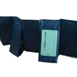HEEPDD Großer Faltbarer Pool für und Haustiere, PVC-Material, kein Aufblasen, Tragbarer Pool 63 Zoll für Außenterrasse. Großer Faltbarer für und Haustiere, Nan-Gartenarbeit (2,6 m / 8,5 Fuß)