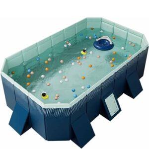 Aufblasbares Familien-Schwimmbad mit Ablaufstopfen, einfach zu montieren, tragbares Hartplastik-Design