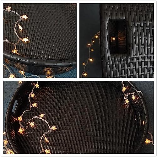 Schwimmender Tabletttisch mit Rattan-Webdesign für Schwimmbäder, Spas und Partys – Bild 3