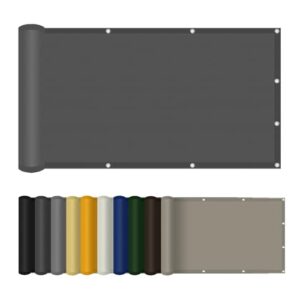 Sonnensegel Dreieckig 280 x 380 cm Wasserdicht Sonnenschutz UV Schutz Segeltuch im Viele Größe Und Farben für Patio Hinterhof Rasengarten Outdoor-Aktivitäten, Dunkelgrau