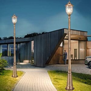 Alternative view of SKYGOO Stehleuchten mit hohen Pfosten, Stehlampe für Meerblick im europäischen Stil, wasserdichte Rasenlichter für den Außenbereich, Gartenrasenlicht, Lampion