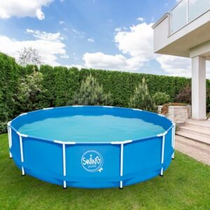 Alternative view of HAF® Swing Metal Frame Pool in blau mit den Maßen 366 x 84 cm | ca. 7.300 Liter Wasserkapazität | Hochwertiger und Stabiler Swimming Pool | Gartenpool/Aufstellpool ohne Filterpumpe