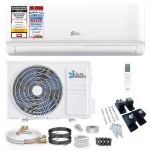 Kältebringer Split Klimaanlage Quick Connect - 12000 BTU (3,5 kW) - Klimagerät mit Heizfunktion, WiFi & App, bis 55qm, sehr leise - 5m Kupferleitung, Kältemittel R32, Montagematerial, Bodenkonsole