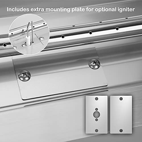 Stanbroil 91,4 x 15,2 cm linearer Drop-in-Erdgas-Feuerstelle, Pfannenbrenner mit Funkenzündungsset, 304 Edelstahl, Erdgas-Feuerstelle für den Außenbereich, bewertet bis zu 65.000 BTU – Bild 3