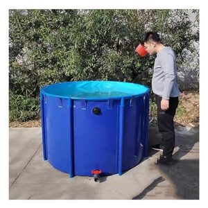Lar Aufstellpool für Kinder, Stahl e mit Ablassventil, faltbarer Koi- und Fischteich, blau, 1,5 m x 1 m (1700 l) – perfekt für Outdoor-Spaß!