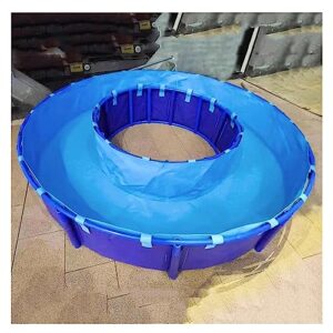 Alternative view of Lar Aufstellpool für Kinder, Stahl e mit Ablassventil, faltbarer Koi- und Fischteich, blau, 1,5 m x 1 m (1700 l) – perfekt für Outdoor-Spaß!