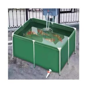 Alternative view of Aufstellpool, Sommerpool aus Segeltuch mit Ablassventil, Faltbarer Außenpool für Familienspaß (Grau, 200 x 100 x 50 cm)