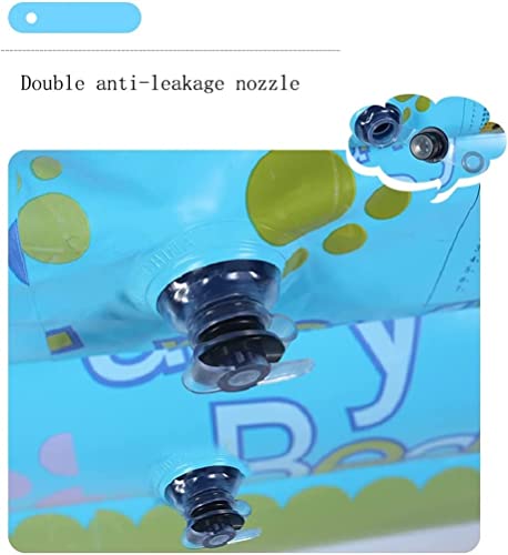 Aufblasbares Schwimmbecken, Aufblasbares Planschbecken mit 3 Ringen, 180 x 140 60 cm, oberirdisches Schwimmbecken, Familien-Lounge-Pool, Sommer-Planschbecken – Bild 6