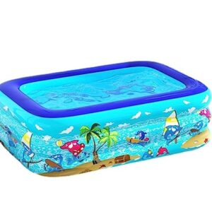Aufblasbares Schwimmbecken, Wimming Pool Home Aufblasbarer Swimmingpool mit Deckel for Erwachsene, groß, dick, Geschenk, Sommer-Planschbecken(150 * 105 * 50cm)