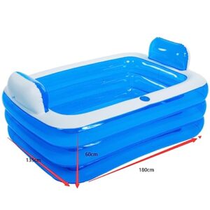 Alternative view of Aufblasbares Schwimmbecken, Aufblasbarer Pool Aufblasbare Schwimmbecken Erwachsene Hinterhof Familien-Lounge-Pool Sommer-Planschbecken(180 * 135 * 60cm)
