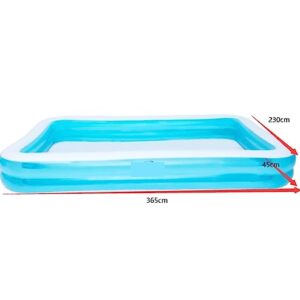 Alternative view of Aufblasbares Schwimmbecken, Aufblasbarer Pool, oberirdischer Swimmingpool mit Deckel, großer Geschenk-Swimmingpool, Sommer-Planschbecken