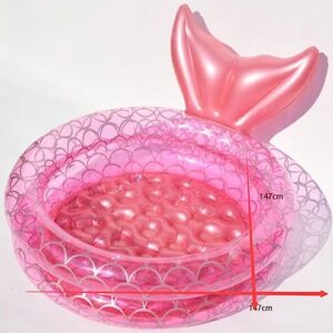 Alternative view of Aufblasbares Schwimmbecken, Aufblasbarer Swimmingpool Pool in voller Größe Familien-Lounge-Pool Geeignet for den Sommer-Planschbecken im Garten Hinterhof(147 * 73cm)