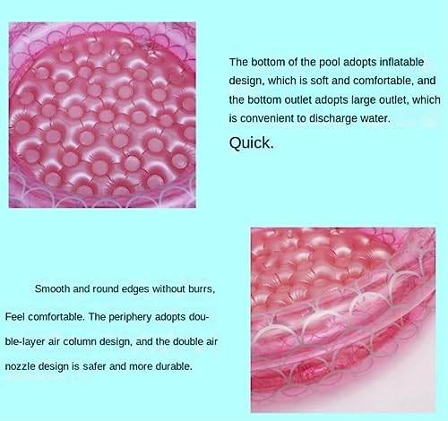 Aufblasbares Schwimmbecken, Aufblasbarer Swimmingpool Pool in voller Größe Familien-Lounge-Pool Geeignet for den Sommer-Planschbecken im Garten Hinterhof(147 * 73cm) – Bild 6