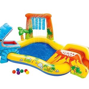 Aufblasbares Schwimmbecken, Aufblasbarer Pool, oberirdischer Swimmingpool, großer, abriebfester Aufblaspool for den Sommer im Hinterhof