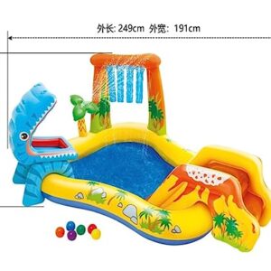 Alternative view of Aufblasbares Schwimmbecken, Aufblasbarer Pool, oberirdischer Swimmingpool, großer, abriebfester Aufblaspool for den Sommer im Hinterhof