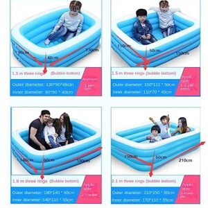 Alternative view of Aufblasbares Schwimmbecken, Swim Centre Aufblasbarer Familienpool, rechteckig, for Erwachsene, Sommer-Wasserparty-Pool for den Hinterhof, Sommer-Planschbecken