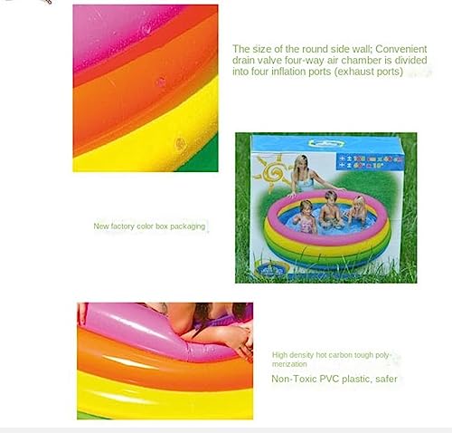 Aufblasbares Schwimmbecken, Aufblasbarer Pool for Familien-Wasserpartys, Familien-Lounge-Pool, aufblasbarer, schnell aufgebauter Swimmingpool, Sommer-Planschbecken – Bild 5