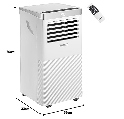 MONZANA® mobile Klimaanlage MZKA780 7000 BTU 3in1 Fernbedienung 2100W Abluftschlauch Timer Schlafmodus Klimagerät Luftentfeuchter Air Conditioner – Bild 11
