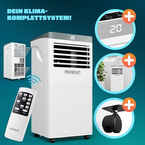 MONZANA® mobile Klimaanlage MZKA780 7000 BTU 3in1 Fernbedienung 2100W Abluftschlauch Timer Schlafmodus Klimagerät Luftentfeuchter Air Conditioner – Bild 5