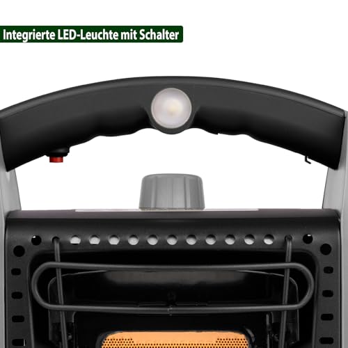 BRUNNER Devil Megaheater Gasheizer L Leistungsstarker Gasheizstrahler mit 2,5kW. Camping-Gasheizung Zelt-Heizung Innenräume und Vorzelt für Gaskartusche oder Gasflasche. – Bild 4